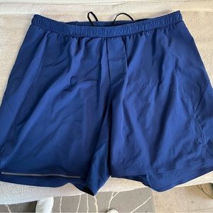 Lululemon mens blue athletic shorts